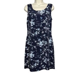 La Belle VTG Womens Mini Dress 9 Blue‎ Purple Floral Y2K Monica Rachel 90s